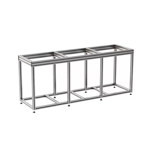 Aluminum Glass Cabinet Side Rail Profile